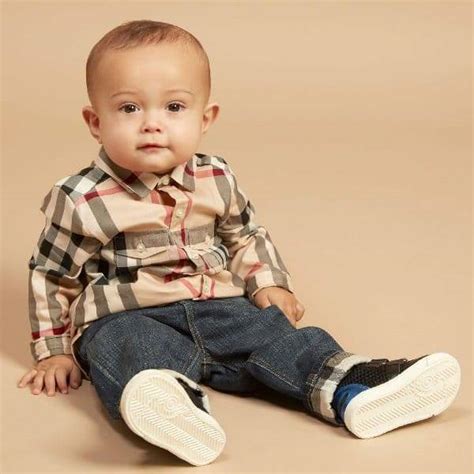 burberry shirt baby boy|Burberry baby sale outlet.